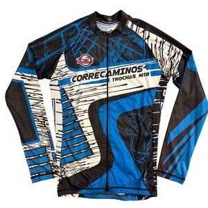 Manzur Cycling Jersey Long Sleeve Correcaminos Trochas MTB Women's Size L